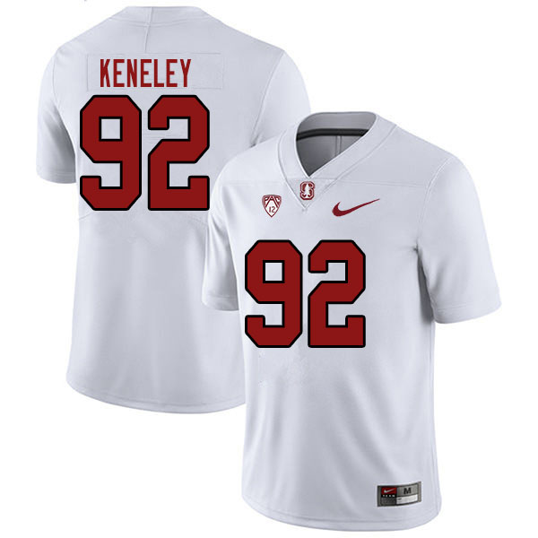 Men #92 Lance Keneley Stanford Cardinal College Football Jerseys Sale-White